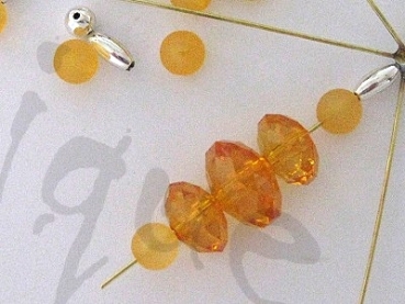 Bastelpackung Perlenstern E4 orange