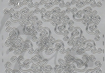 Preview: Sticker Ecken (399) silber