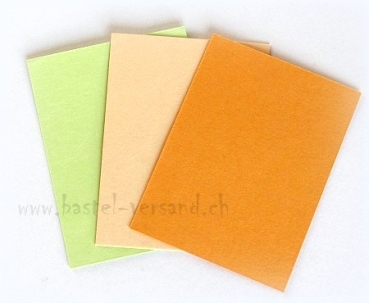 Preview: Mini-Einlageblatt einfach orange