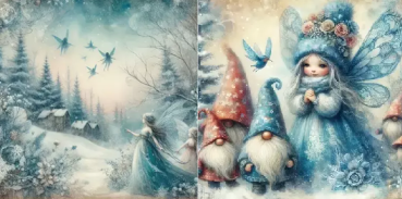 Preview: Designpapier Elfen