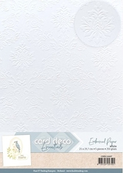 Card Deco Embossed Paper Ornamental Grace (1Stk.)