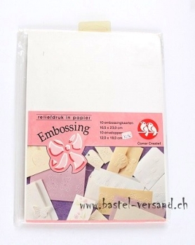 Embossingkarten mit Couvert
