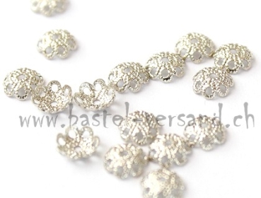 Perlkappe 6mm platin