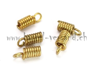 Endstück 1cm altgold