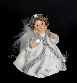 Engel mit Federflügel Herz