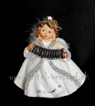 Engel mit Federflügel Instrument