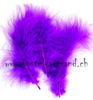 Marabufedern rotviolett (solange Vorrat)