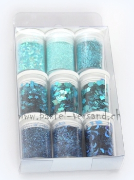 Glitter Set türkis