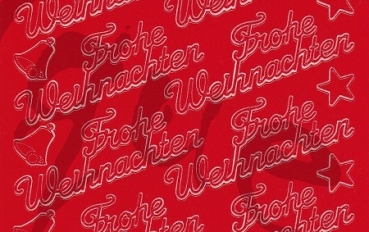 Preview: Sticker Frohe Weihnachten (450) rot