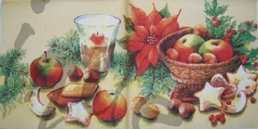 Serviette früchteschale