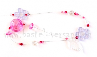 Preview: Girlande Blumen transparent