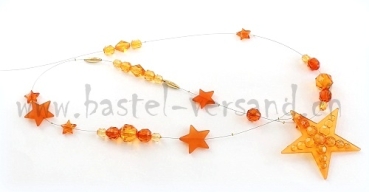 Preview: Girlande Sterne orange