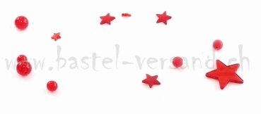 Preview: Girlande Sterne rot