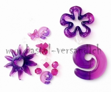 Bastelpackung Girlande violett (3)