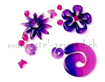 Bastelpackung Girlande violett (4)