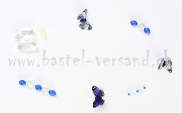 Preview: Girlande Schmetterling blau