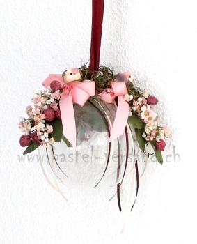 Glaskugel rosa