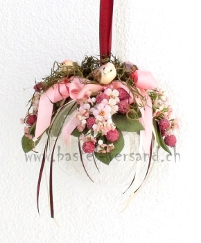 Preview: Glaskugel rosa