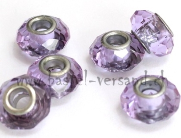 Glasschliffperle 14mm flieder