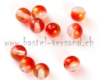 Glasperle 6mm orange (Stk.)