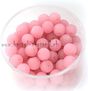 Glasperle 6mm rose matt