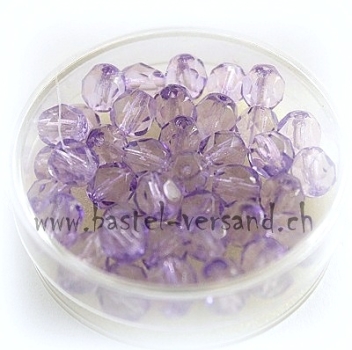 Glasschliffperle 6mm lila
