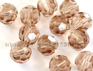 Glasschliffperle 8mm hellbraun