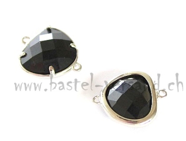 Stein facettiert schwarz