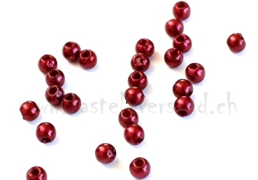 Wachsperle 3mm weinrot