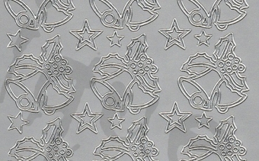 Preview: Sticker Glocken (855) silber