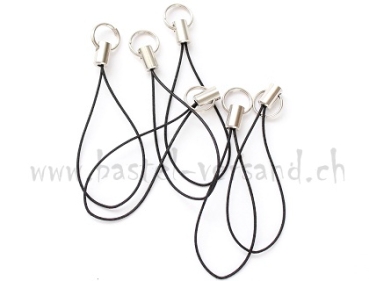 Handyanhänger schwarz (6Stk.)