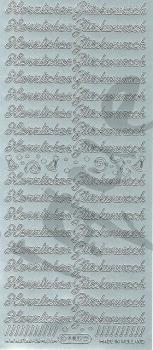 Sticker Herzlichen Glückwunsch (4402) silber