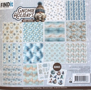Hintergrundpapier Gnomie Holidays
