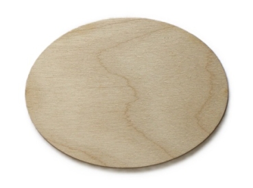Holzscheibe oval 12cm