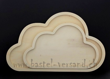 Holz-Wolke 2er Set