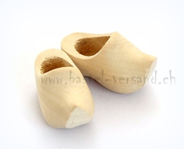 Holzschuh 4cm (paar)