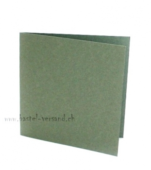 Doppelkarte mit Couvert und Einlageblatt eukalyptus