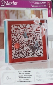 Fancy Card Blanks mit Couvert weiss