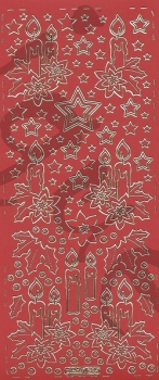 Sticker Kerzen (285) rot