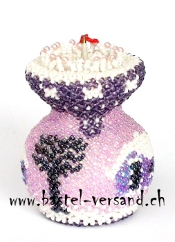 Preview: Kerzenhalter "Haus lila"