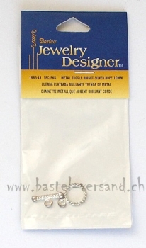 Knebelverschluss silberfarbig 10mm