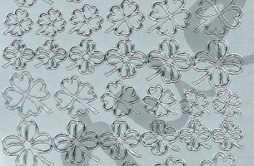 Preview: Sticker Klee (102) silber