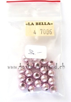 Wachsperle 6mm rosa