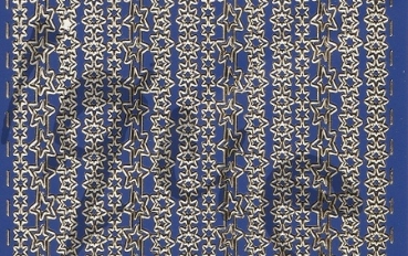 Preview: Sticker Linien (140) sterne goldblau