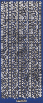 Sticker Linien (140) sterne goldblau