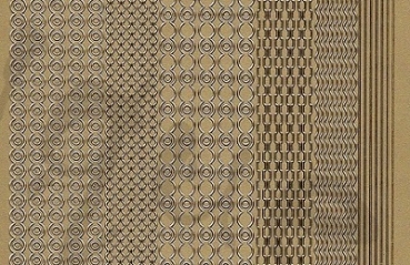 Preview: Sticker Linien (1167) gold
