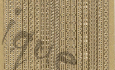Preview: Sticker Linien (1001) gold