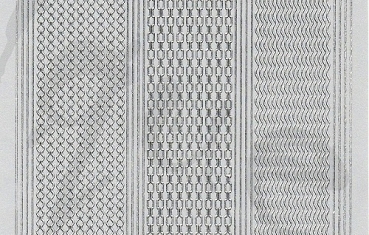 Preview: Sticker Linien (1016) silber