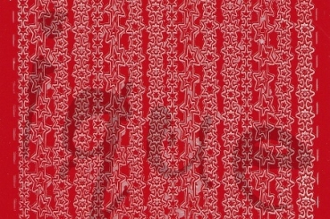 Preview: Sticker Linien (140) sterne rot