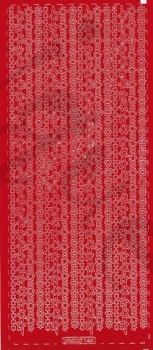 Sticker Linien (140) sterne rot